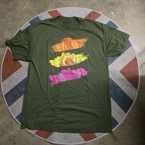 Graphic Olive Green Men's T-Shirt